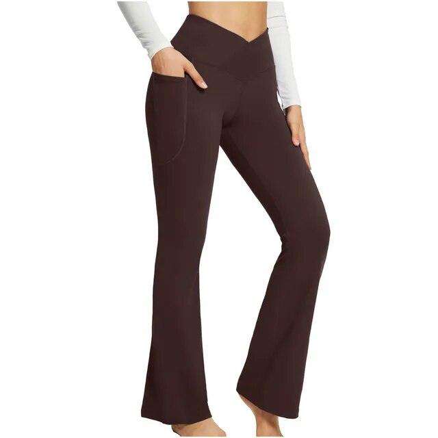 Legging évasé avec poches latérales