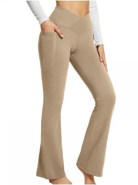 Legging évasé avec poches latérales