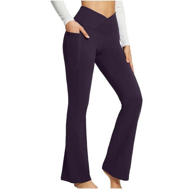 Legging évasé avec poches latérales