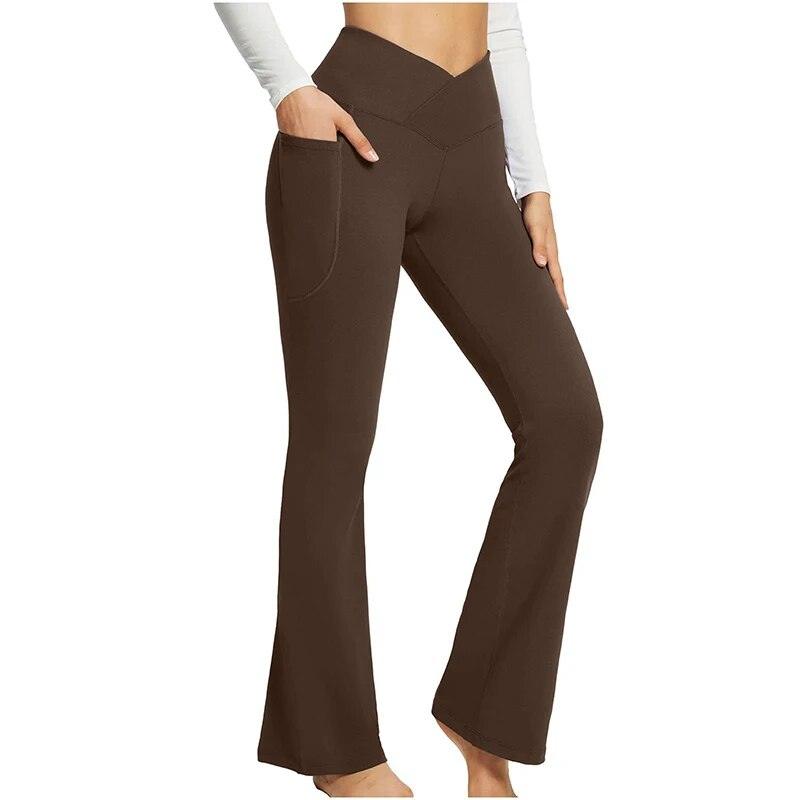 Legging évasé avec poches latérales