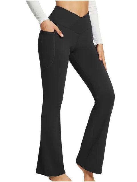 Legging évasé avec poches latérales