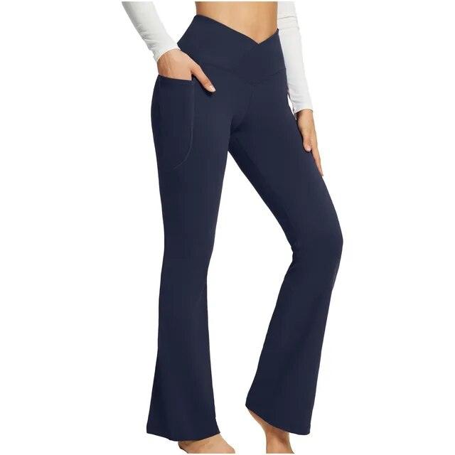 Legging évasé avec poches latérales