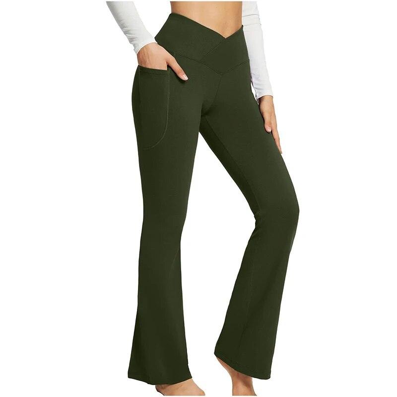 Legging évasé avec poches latérales