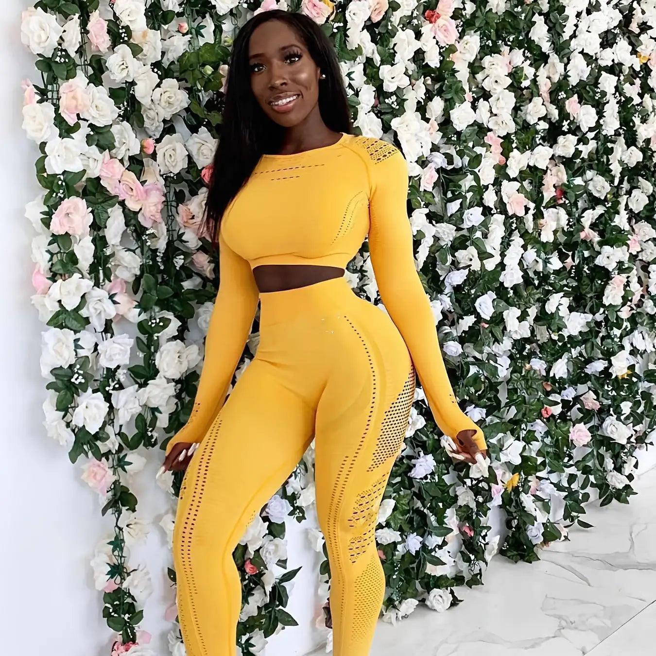 Ensembles de sueur sans couture pour femmes