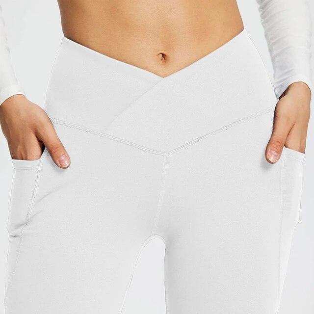 Legging évasé avec poches latérales