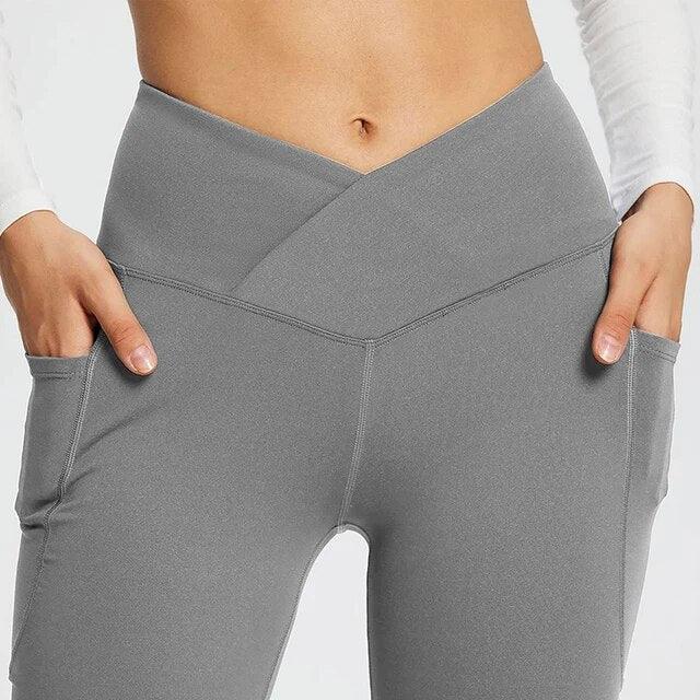 Legging évasé avec poches latérales