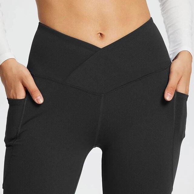 Legging évasé avec poches latérales