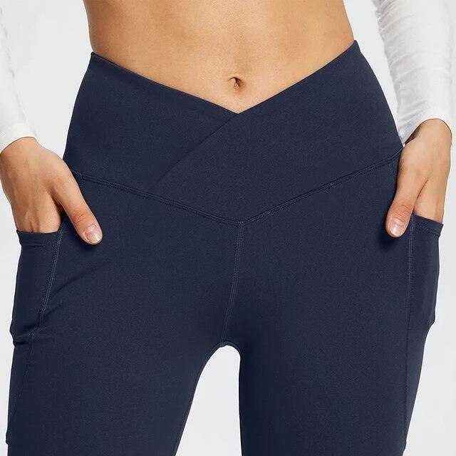 Legging évasé avec poches latérales