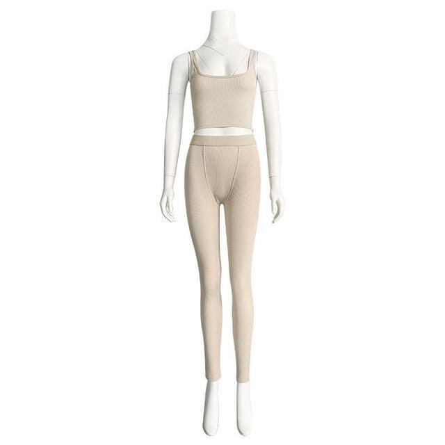 2 Piece Set Gym Active Wear - ENVYWEAR