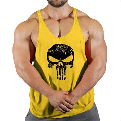 Bodybuilding Suspenders Shirt for Men