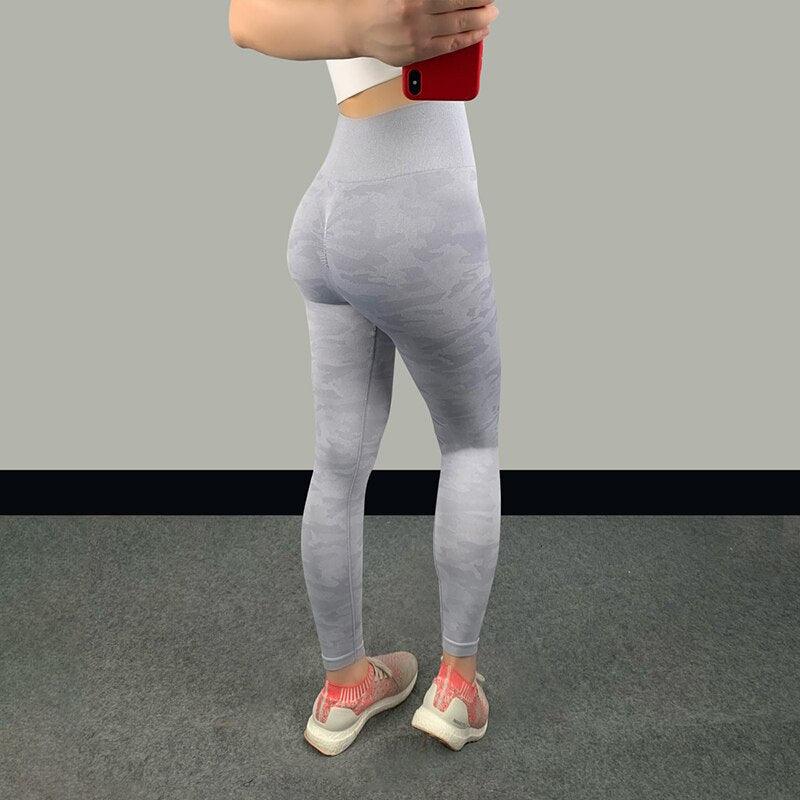 Women's High Waist Fitness Leggings - ENVYWEAR