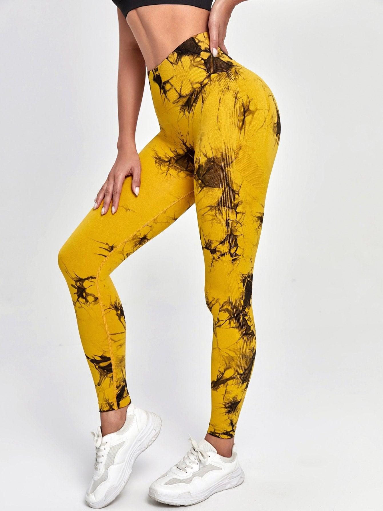 Vibrant Tie Dye Yoga Pants for a Stylish Workout - ENVYWEAR