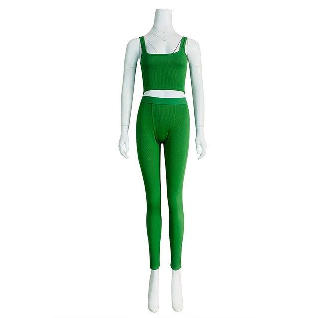 2 Piece Set Gym Active Wear - ENVYWEAR