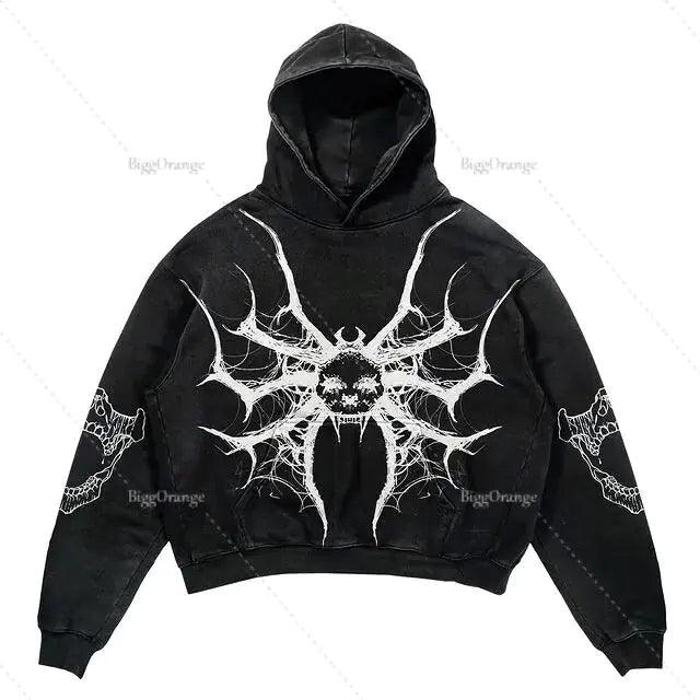 Punk Wind Ninja Printed Hoodies - ENVYWEAR