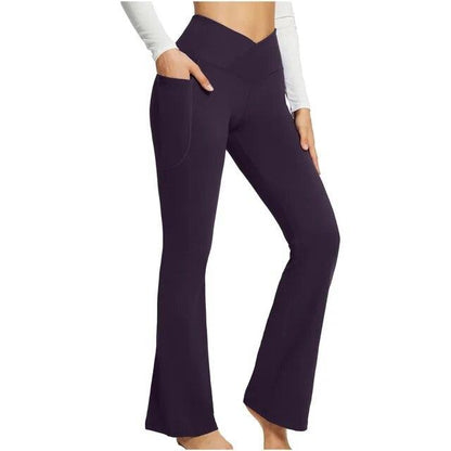 Legging évasé avec poches latérales