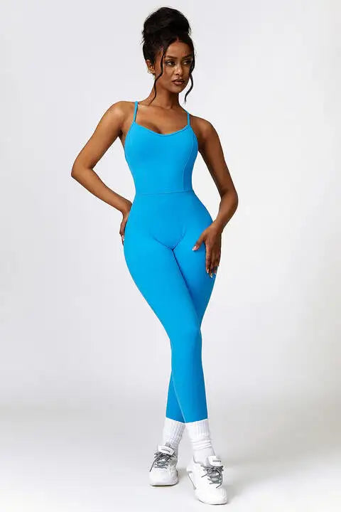 Open Back Strap Jumpsuit - ENVYWEAR