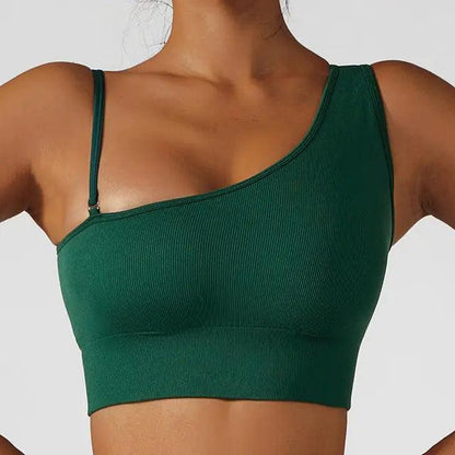 Hauts sexy d'été à épaules obliques