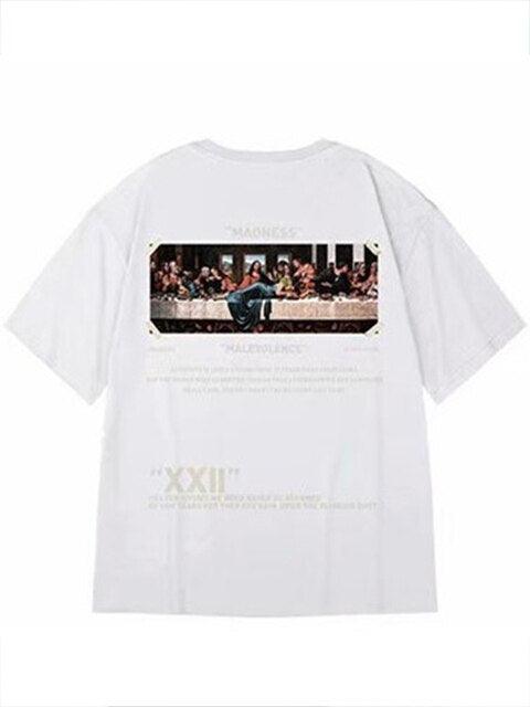 T-shirts oversize - Imprimé La Cène