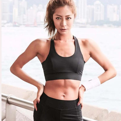 Soutien-gorge de sport à bretelles blanches, sous-vêtements de gilet athlétique