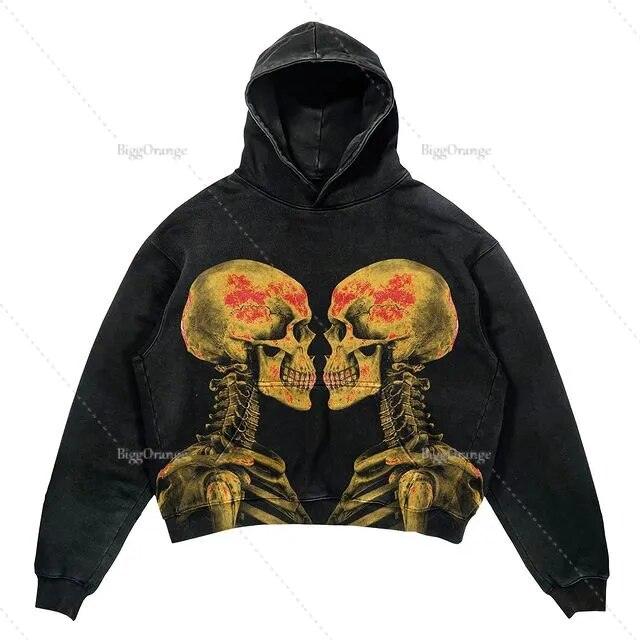 Punk Wind Ninja Printed Hoodies - ENVYWEAR