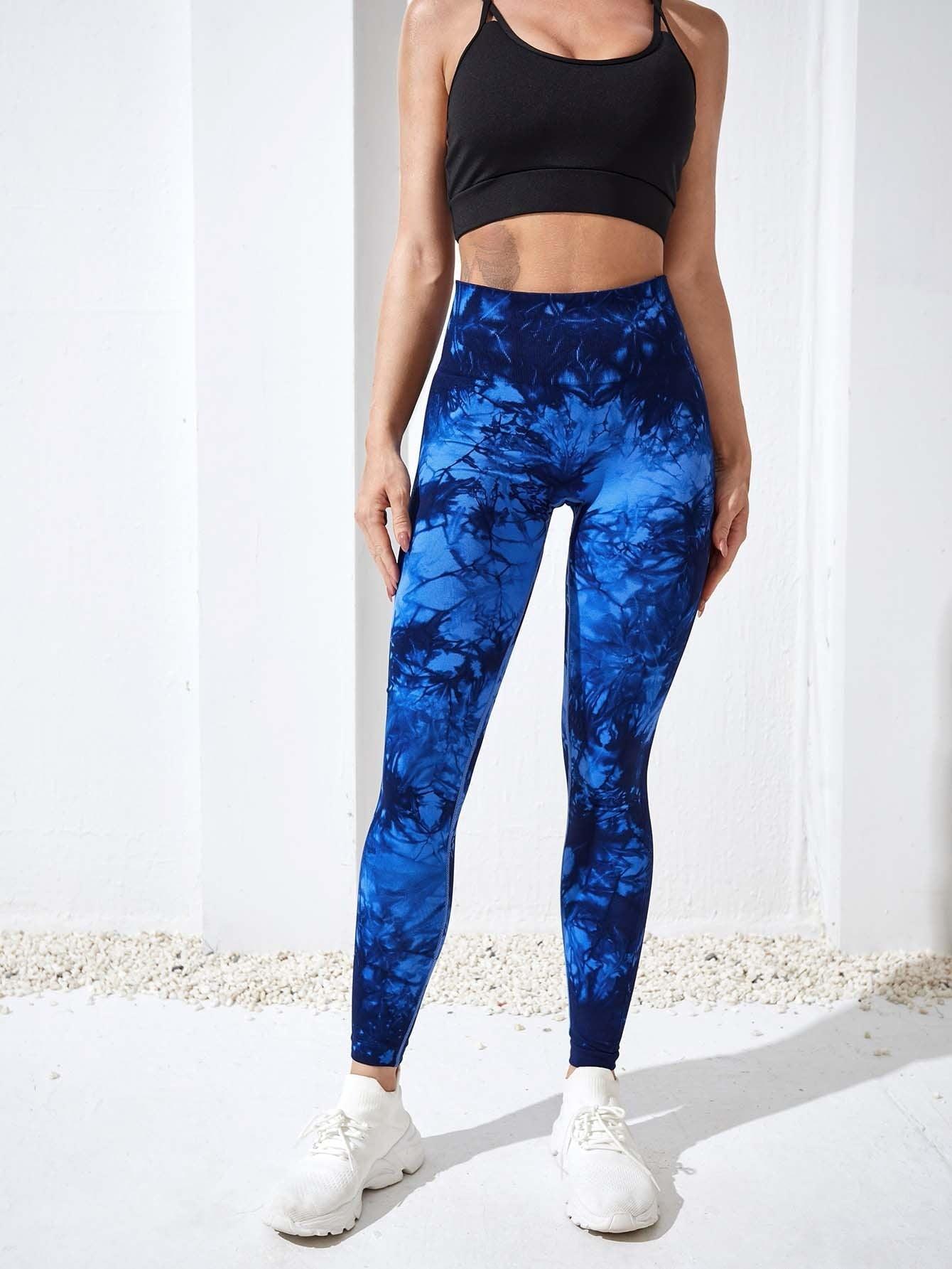 Vibrant Tie Dye Yoga Pants for a Stylish Workout - ENVYWEAR