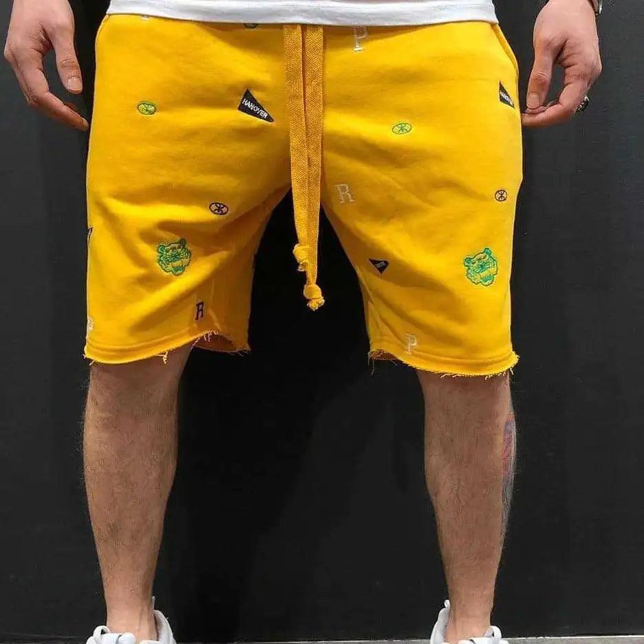 Short de sport tricoté pour hommes