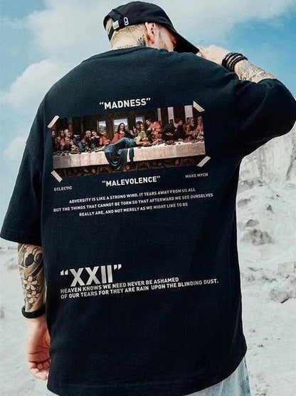 T-shirts oversize - Imprimé La Cène