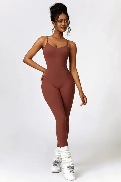 Open Back Strap Jumpsuit - ENVYWEAR