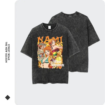 "One Piece" T-shirts Oversized
