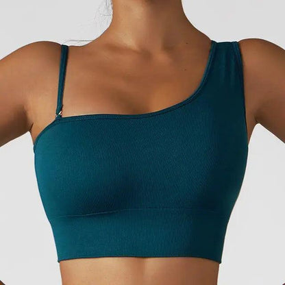 Hauts sexy d'été à épaules obliques