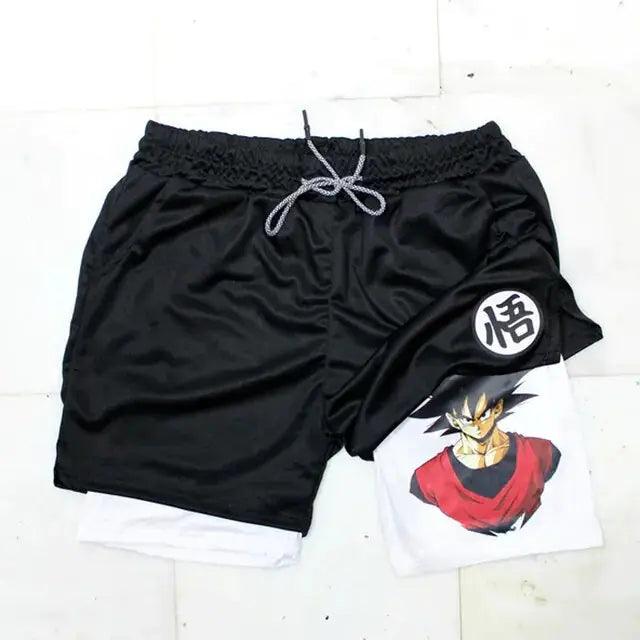 Anime Shorts Hommes Fitness Gym Formation