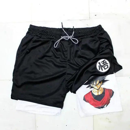 Anime Shorts Hommes Fitness Gym Formation