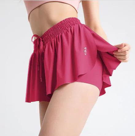 Flowy Running Yoga Workout Shorts - ENVYWEAR