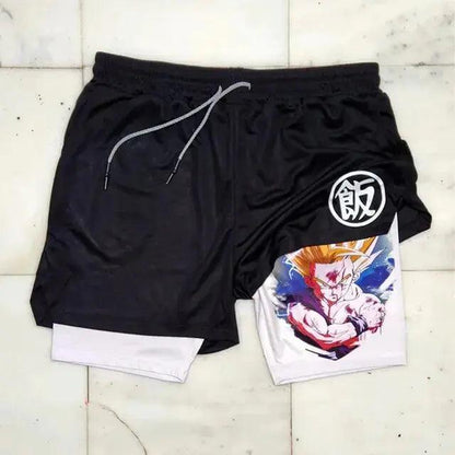 Anime Shorts Hommes Fitness Gym Formation