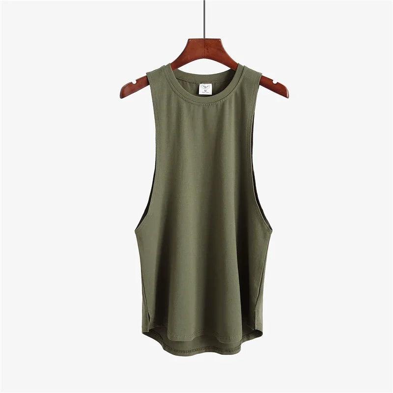 Fitness clothing blank sleeveless tank top - ENVYWEAR