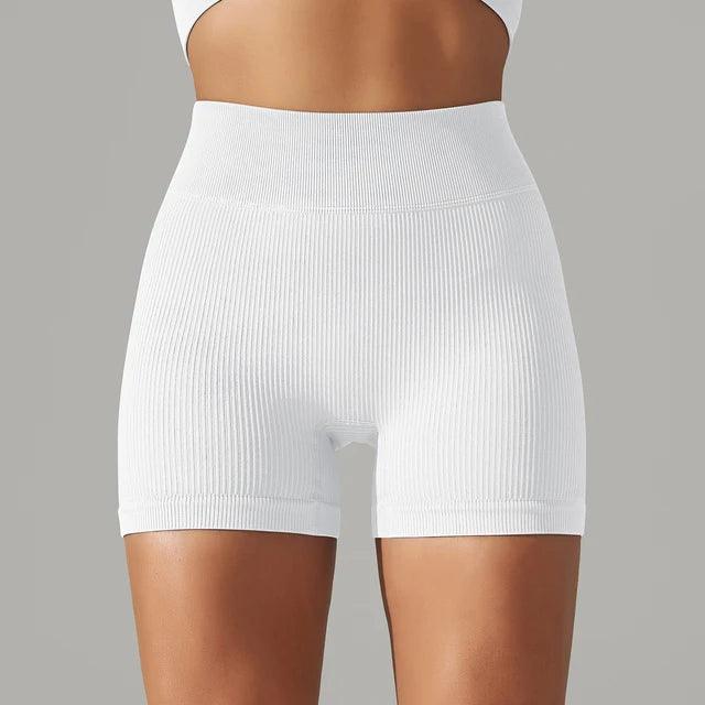 Seamless High Waist Yoga Gym Shorts - ENVYWEAR