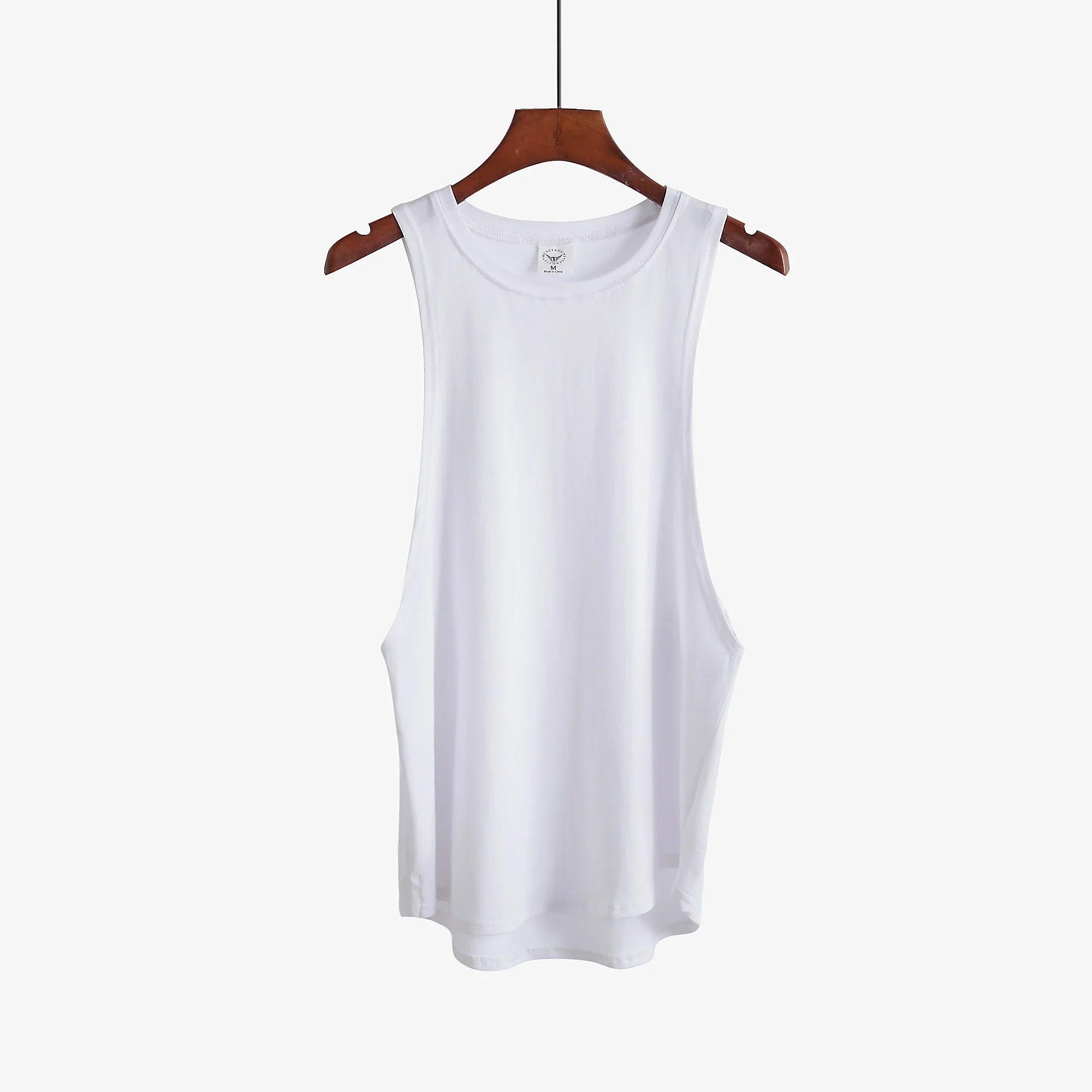 Fitness clothing blank sleeveless tank top - ENVYWEAR