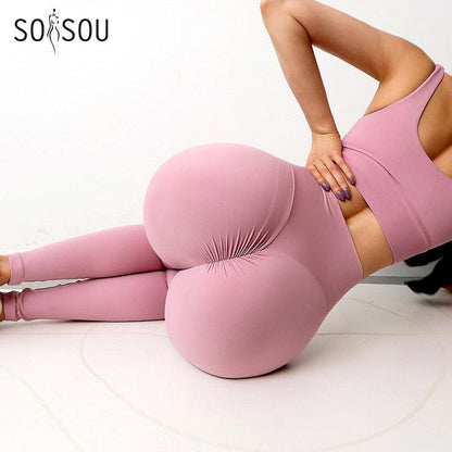 Nouveau Leggings pour Fitness en Nylon taille haute pour femmes