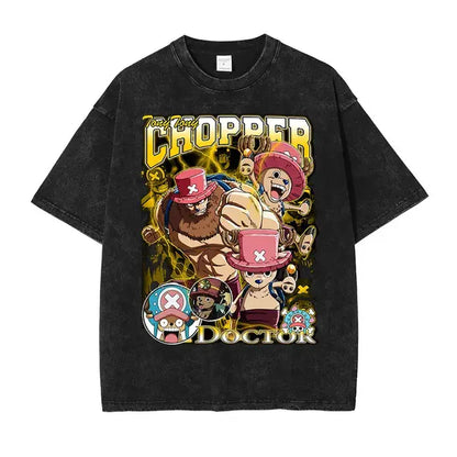 "One Piece" T-shirts Oversized
