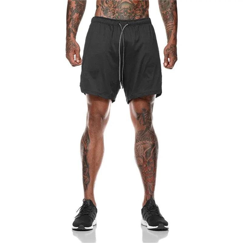 Shorts de fitness pour hommes : shorts de sport en maille respirante à séchage rapide