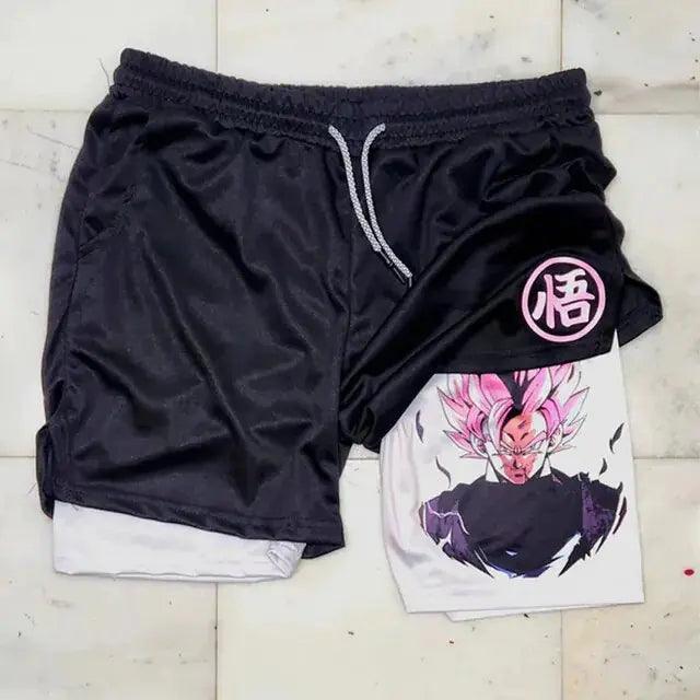Anime Shorts Hommes Fitness Gym Formation