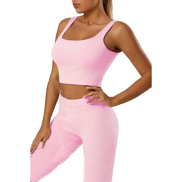 2 Piece Set Gym Active Wear - ENVYWEAR