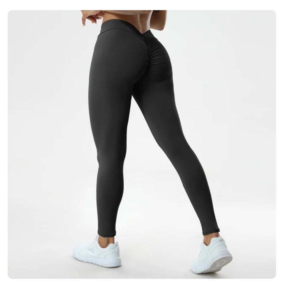 Sexy V Butt Push Up Fitness High Waist Pants - ENVYWEAR