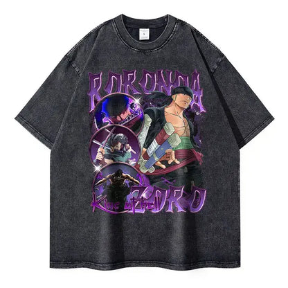 "One Piece" T-shirts Oversized