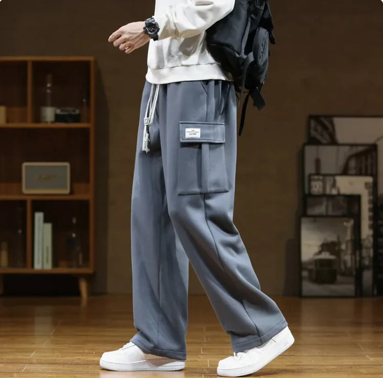 Pantalon cargo coupe ample