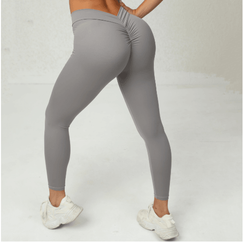 Sexy V Butt Push Up Fitness High Waist Pants - ENVYWEAR