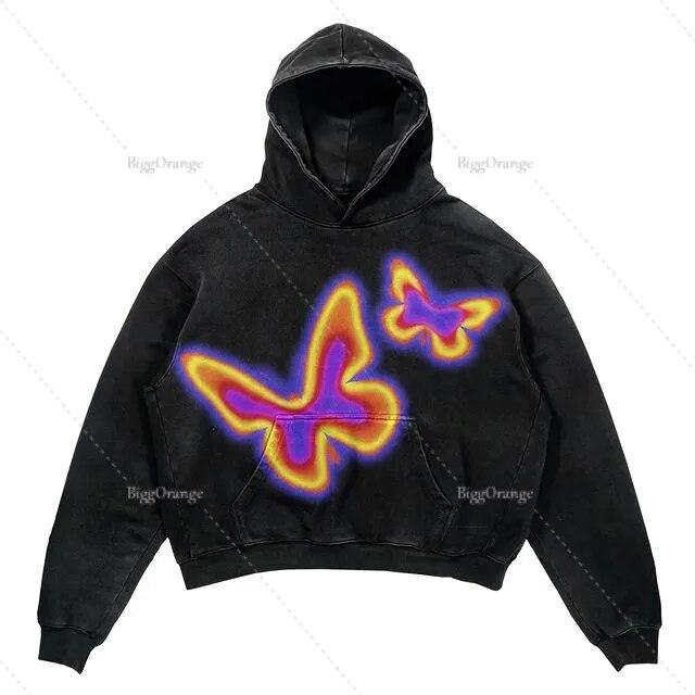 Punk Wind Ninja Printed Hoodies - ENVYWEAR