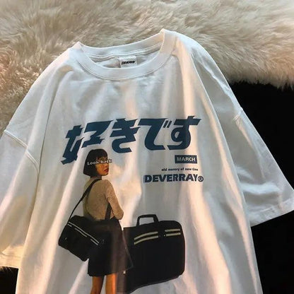T-shirt surdimensionné pour hommes d’été
