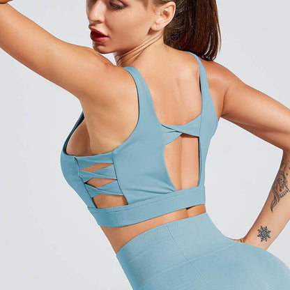 Soutien-gorge de sport respirant et résistant aux chocs