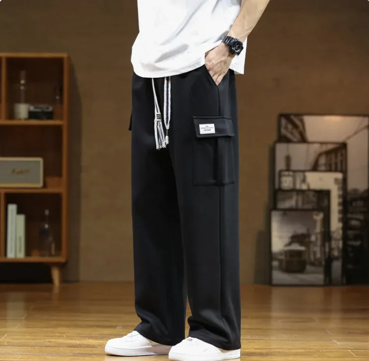 Pantalon cargo coupe ample